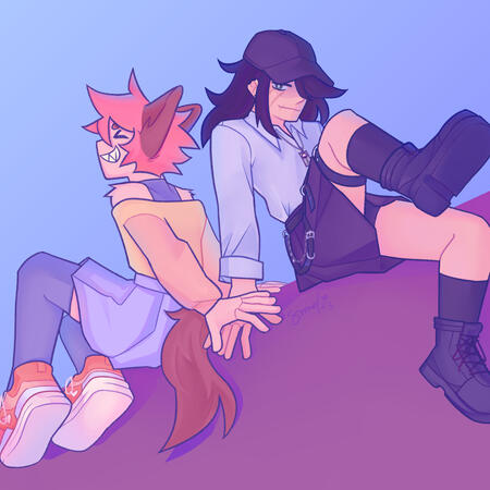 Al_2555&#39;s oc, Natasha! and my oc!